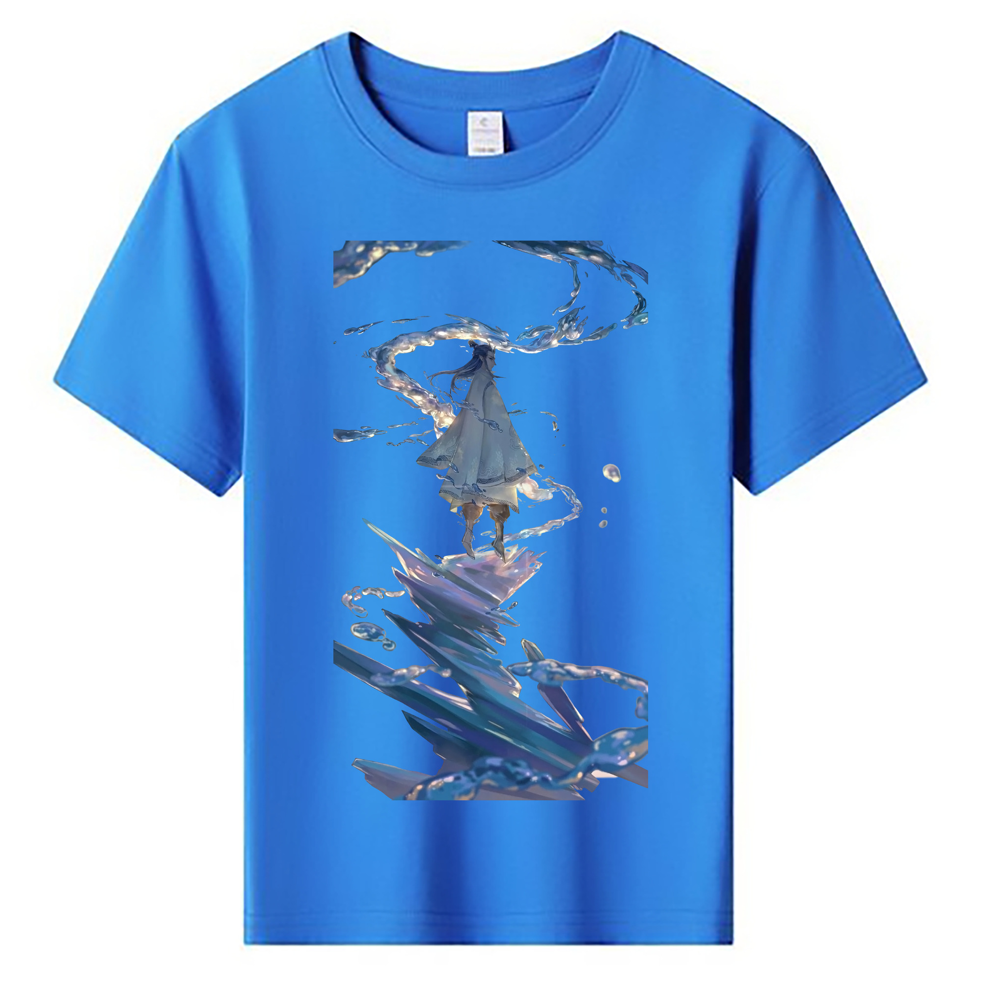 （画像用） Ne Zha 2 ナタ 魔童の大暴れ 綿100％キッズTシャツ（フロントプリント）